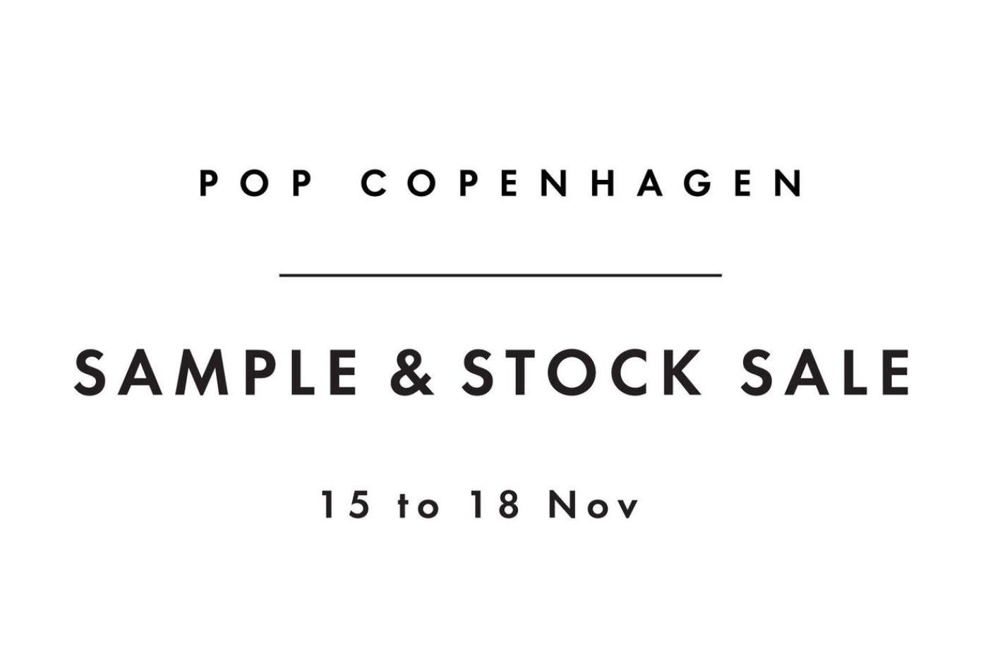 Pop Copenhagen lagersalg
